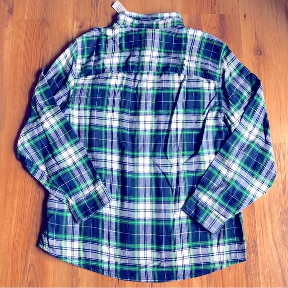 NEW GAP Plaid Shirt Long Sleeve Navy XL Men’s - Picture 5 of 16